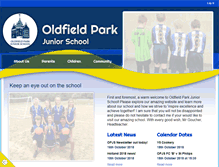 Tablet Screenshot of oldfieldparkjuniorschool.com